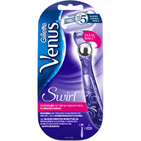 Gillette Venus Venus Swirl Extra glatter Rasierer + Scherkopf