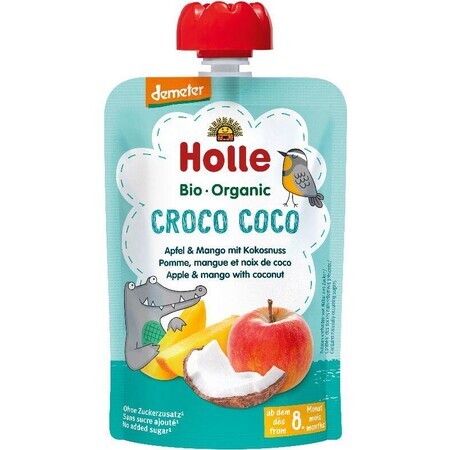 Holle Holle Bio-Kroko Bio-Kroko-Kokos-Kapsel - Apfel mit Mango und Kokosnuss 100 g