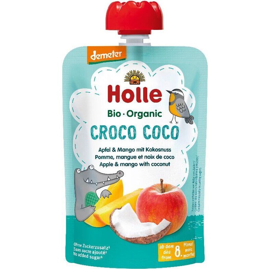 Holle Holle Bio-Kroko Bio-Kroko-Kokos-Kapsel - Apfel mit Mango und Kokosnuss 100 g