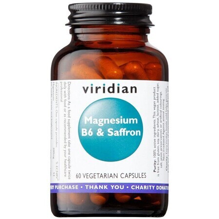 Viridian Magnesium B6 en saffraan 60 capsules