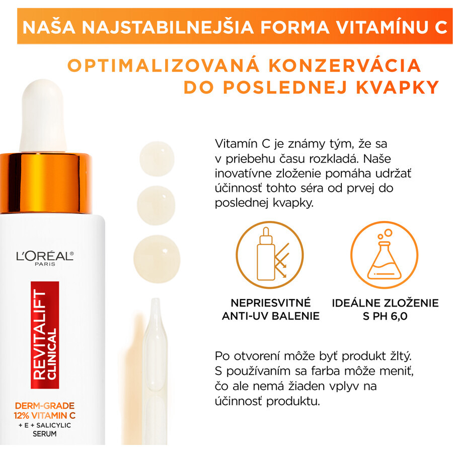 L'Oréal Paris Revitalift Clinical serum with pure vitamin C 30 ml