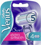 Gillette Venus Swirl Extra Glad Vervangingskoppen 4 stuks