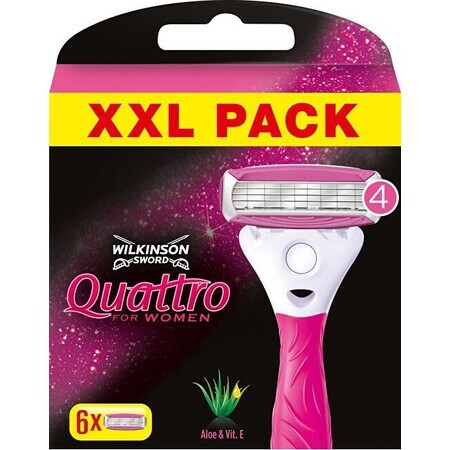 Wilkinson Sword Quattro Testine di ricambio per donna 6 pezzi