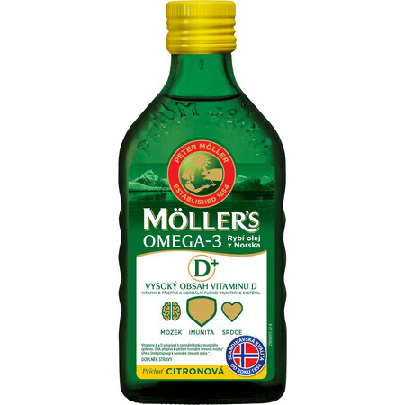 Mollers Omega 3 VISOLIE volwassenen 50+ Citroensmaak 250 ml