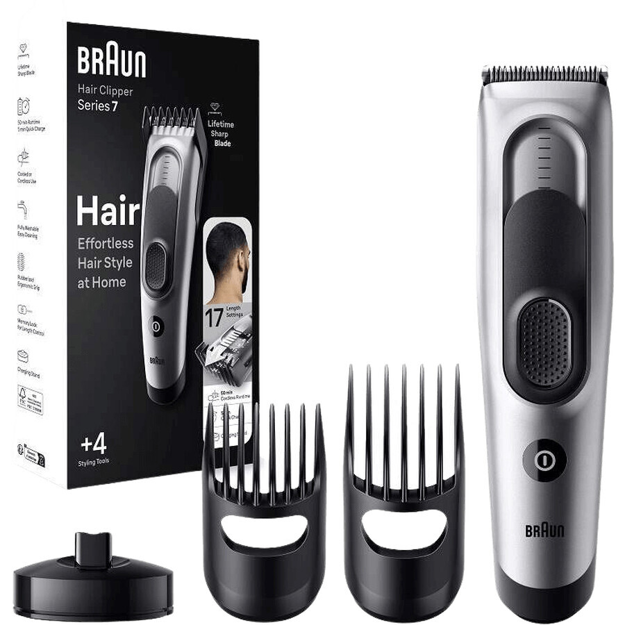 Braun Series 7 HC7390, Tagliacapelli da uomo