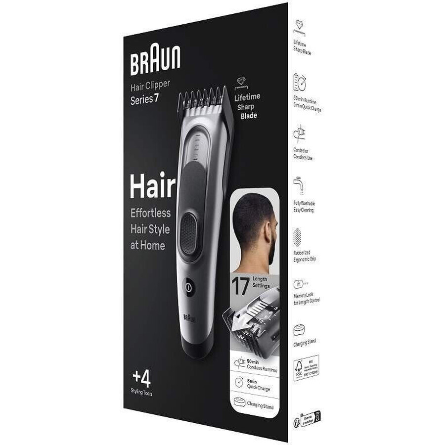 Braun Series 7 HC7390, Tagliacapelli da uomo