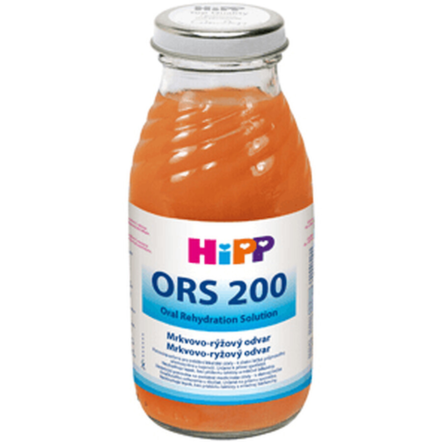 HiPP HIiP ORS 200 Decoct de orez și morcov alimente dietetice 200 ml