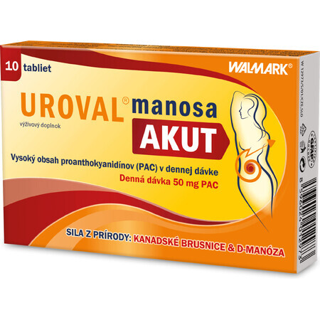 Walmark Uroval Mannose Akut 10 tabletten