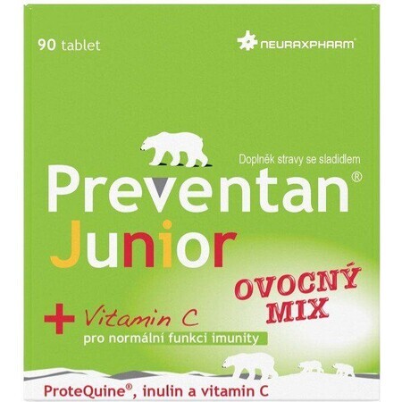 Preventan Junior fruitmix 90 tabletten