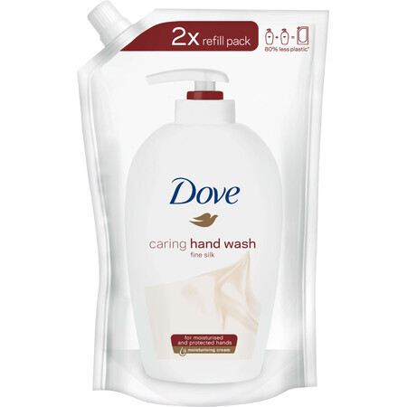 Navulling met Dove Fine Silk Vloeibare Handzeep 500 ml