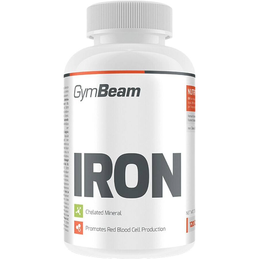 GymBeam IJzer, niet gearomatiseerd 120 capsules