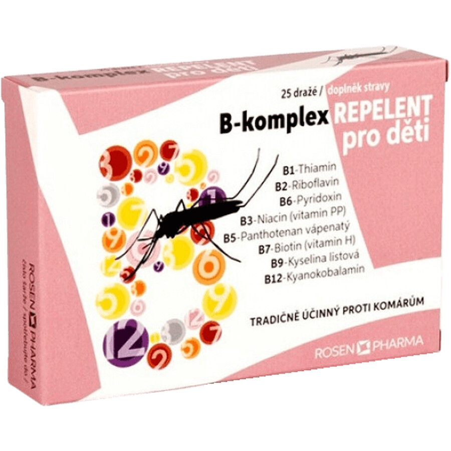 Rosen Pharma B-complex REPELLENT voor kinderen 25 tabletten