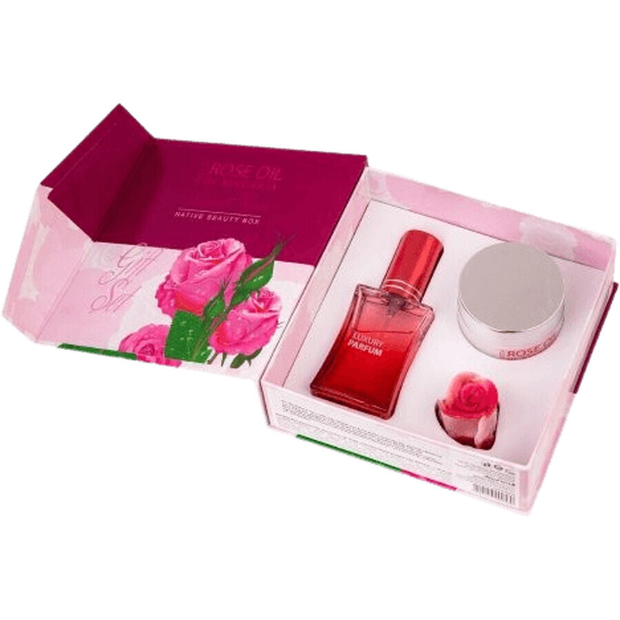 Biofresh Rozenolie van Bulgarije Vrouwengeschenkset - dagcrème, zeep, parfum