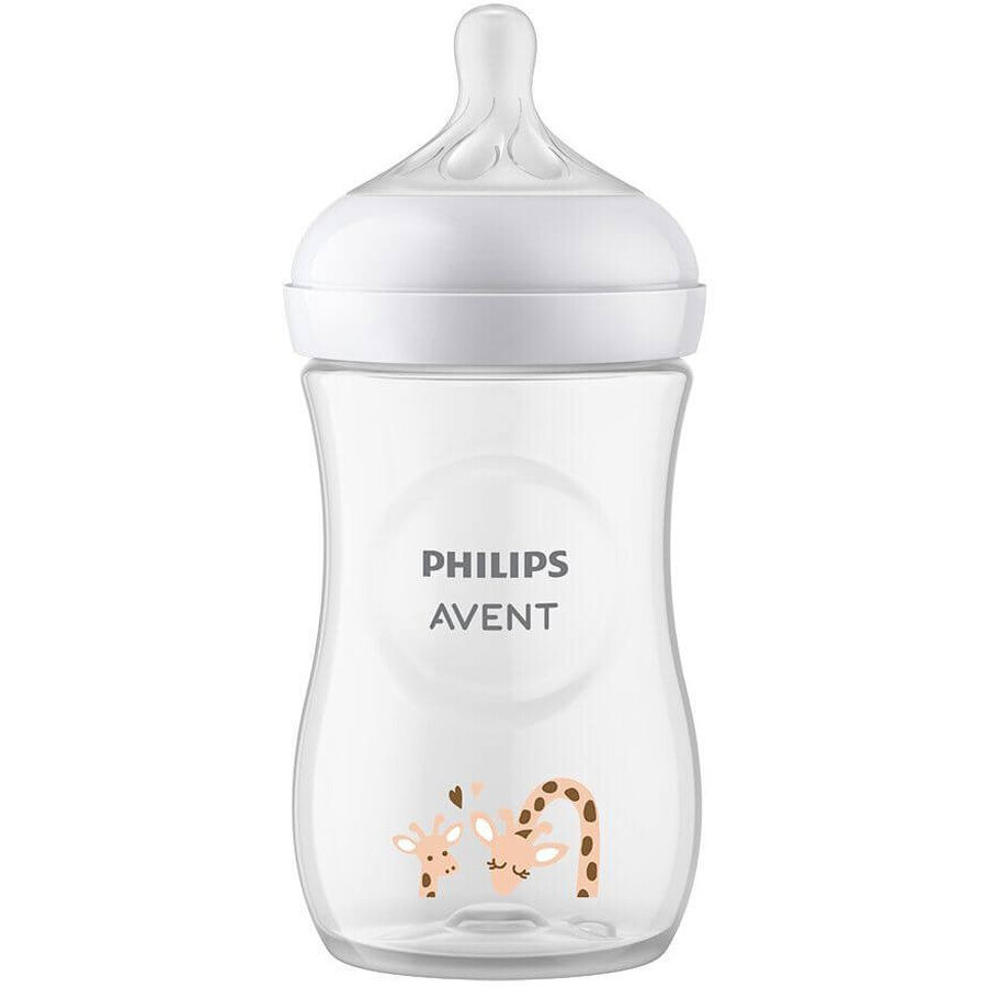 Philips Avent Natural Response Bottiglia 260ml, 1m+ giraffa