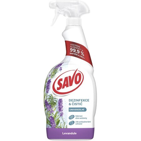 Spray dezinfectant și de curățare Savo Lavanda 700 ml