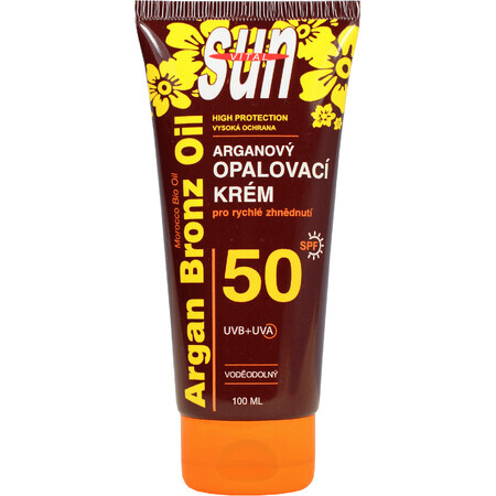 Vivaco SUN Crème solaire à l'argan OF50 Tube de 100 ml