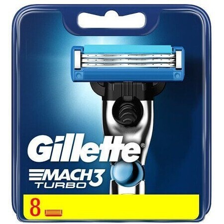 Gillette Mach3 Turbo vervangingskoppen 8 stuks