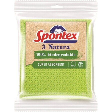 Spontex Natuur sponsdoekje 3 stuks