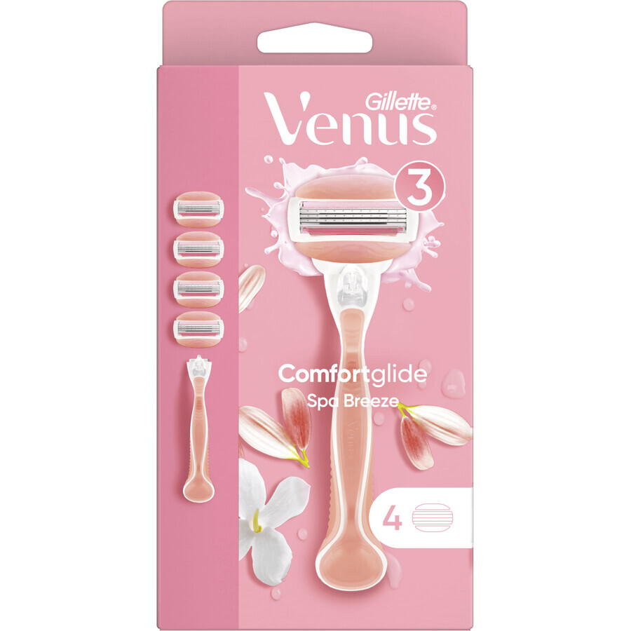 Gillette Venus Venus ComfortGlide Spa Breeze rasoio + 4 testine di rasatura