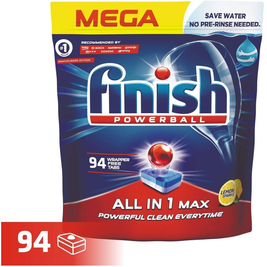 Finish All-in-1 Max Lemon 94 pcs