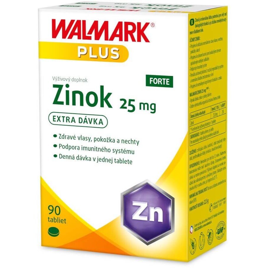 Walmark Zinc FORTE 25 mg 90 comprimate