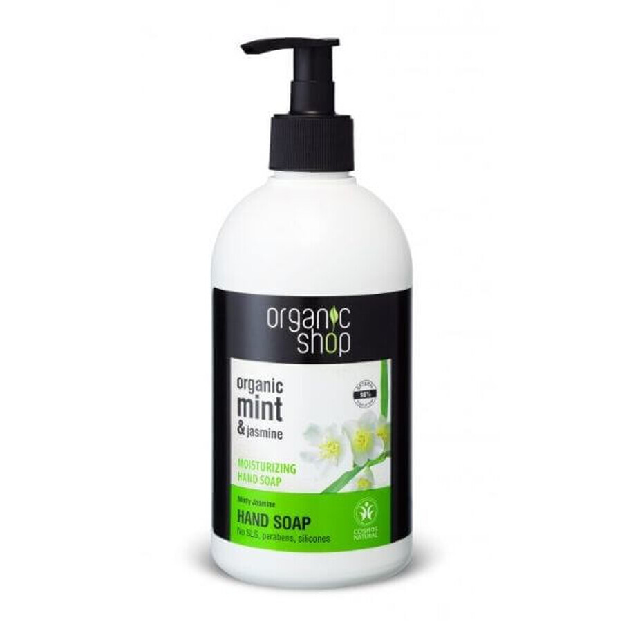 Natura Siberica Organic Shop - Sapone per le mani alla menta e al gelsomino 500 ml