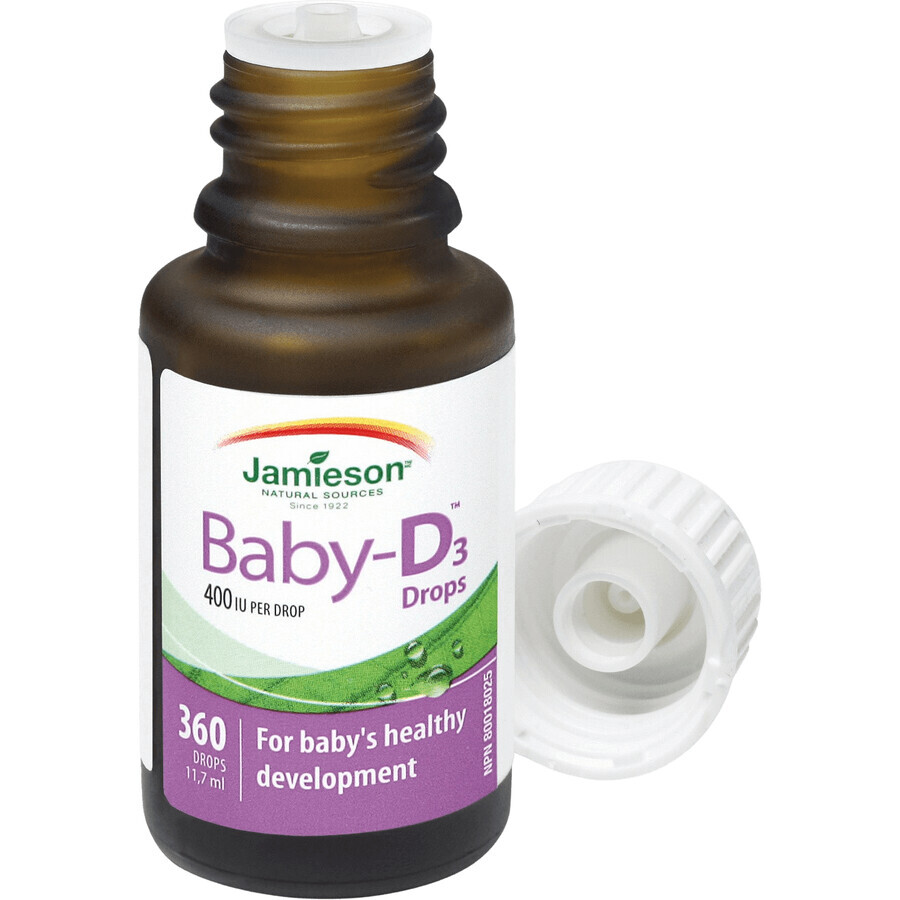 Jamieson Baby-D3 Vitamin D3 400 IU drops 11,7 ml