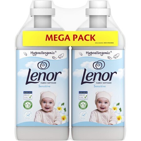 Lenor Balsamo per bucato Sensitive 2 x 1,23 l