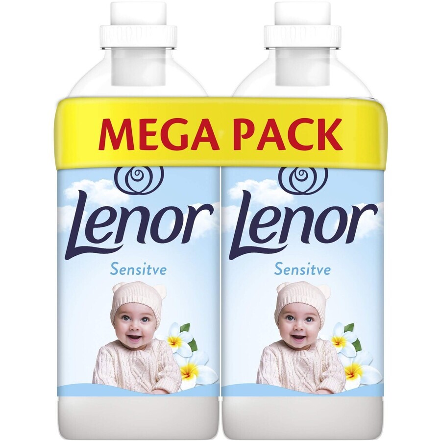 Lenor Balsamo per bucato Sensitive 2 x 1,23 l