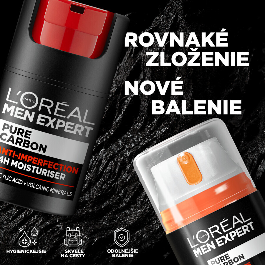 L'Oréal Paris Men Expert Pure Carbon Anti-Imperfection Cremă de zi 50 ml