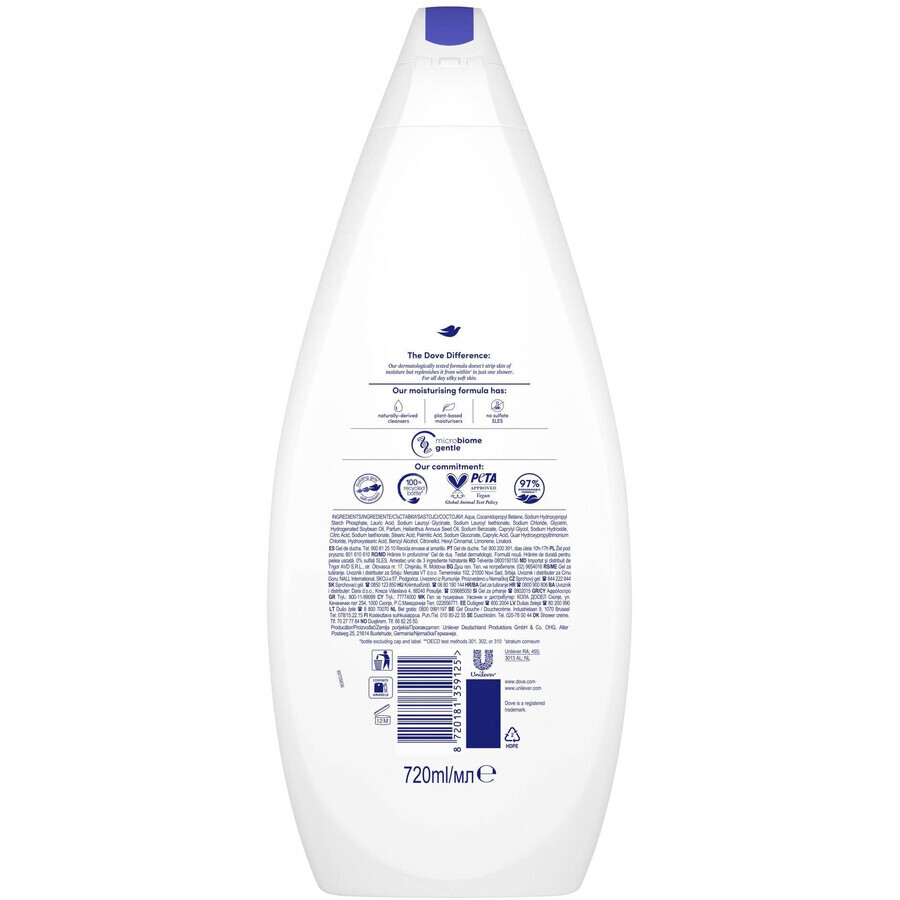 Dove Diep voedende douchegel 720 ml