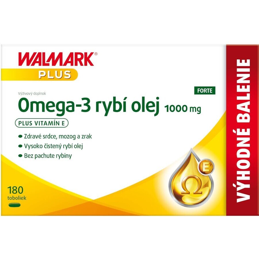 Walmark Oméga 3 huile de poisson FORTE 180 gélules