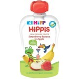 HiPP is 100% fruit (apple, banana, strawberry) fruit snack capsule 100 g