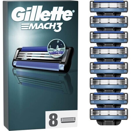 Gillette Mach3 Vervangingsscheerhoofden voor mannen 8 stuks