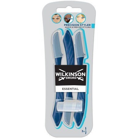 Wilkinson Sword precision styler alisador de cejas y barba para hombre 3 piezas