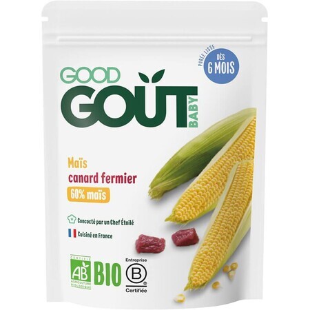 Good Goût Good Goût Maíz ecológico con carne de pato 190 g