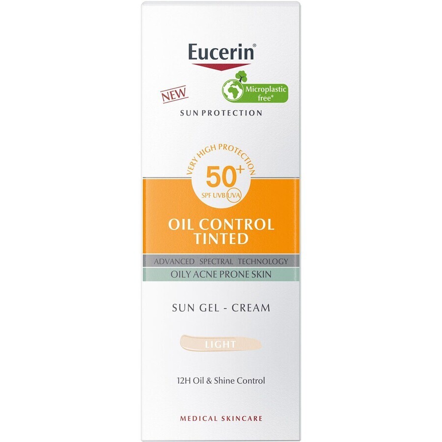 Eucerin Sun Protective Face Sunscreen Gel Dry Touch OIL CONTROL (light) SPF 50+, 50 ml