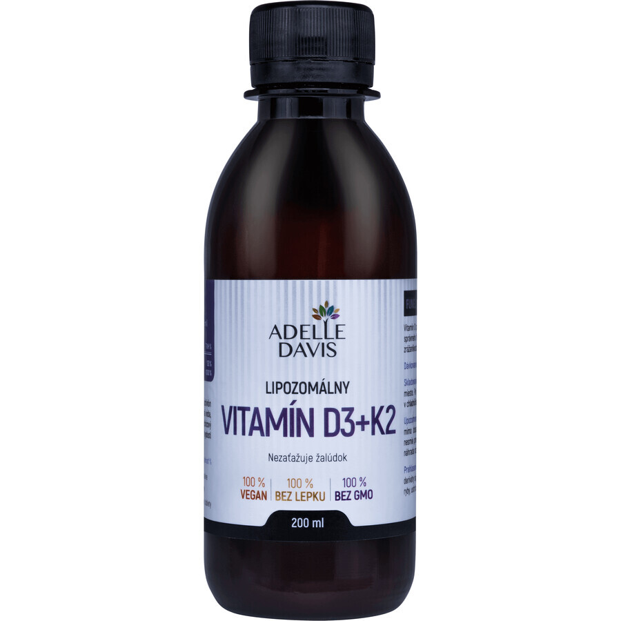 Adelle Davis Vitamina D3+K2 lipozomală 200 ml