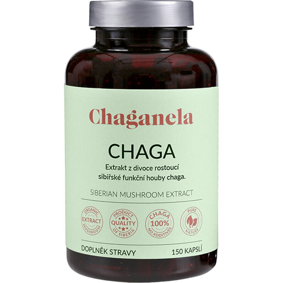 Chaganela Siberisch Chaga-extract 150 capsules