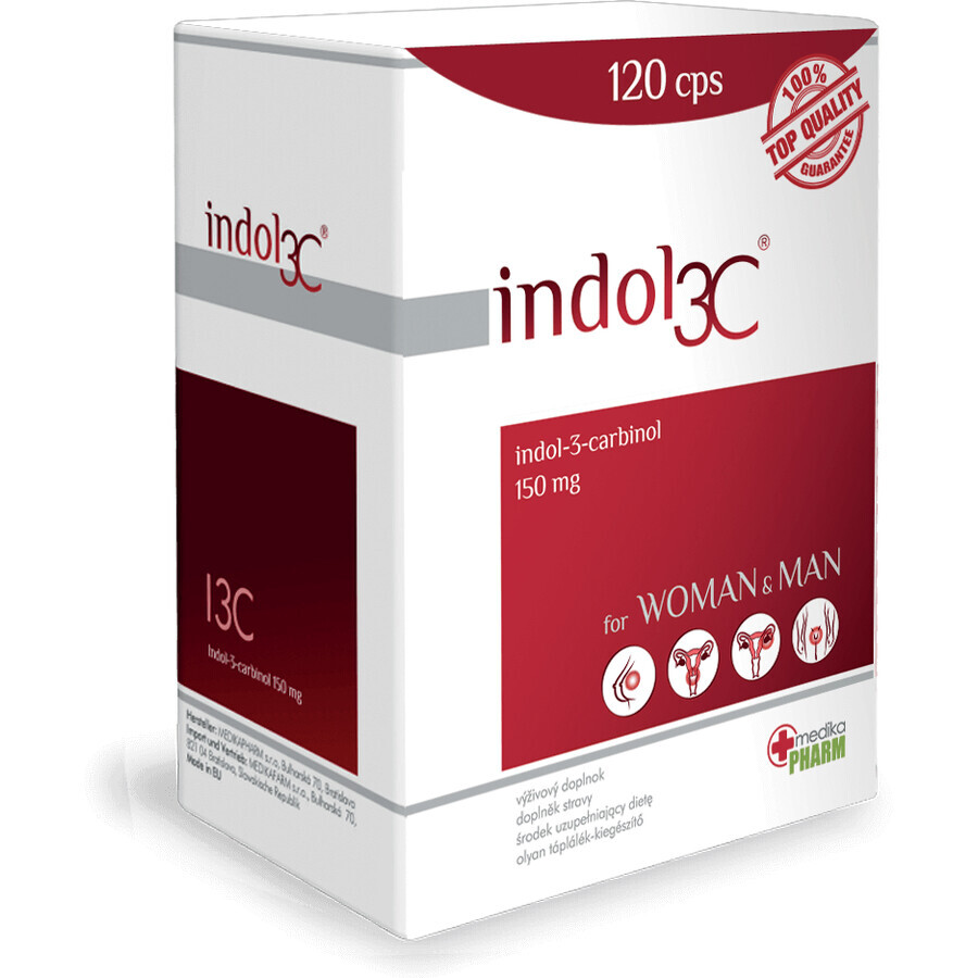 Indol 3C tweemaal daagse kuur 120 capsules