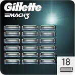 Gillette Mach3 Vervangscheerhoofden voor heren Mach3 18 stuks