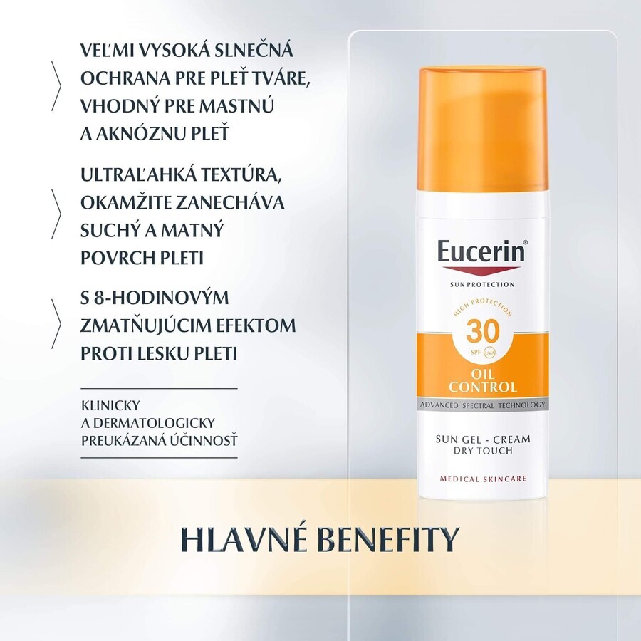 Eucerin SUN Oil Control SPF 30 Zonnebescherming voor gezicht 50 ml