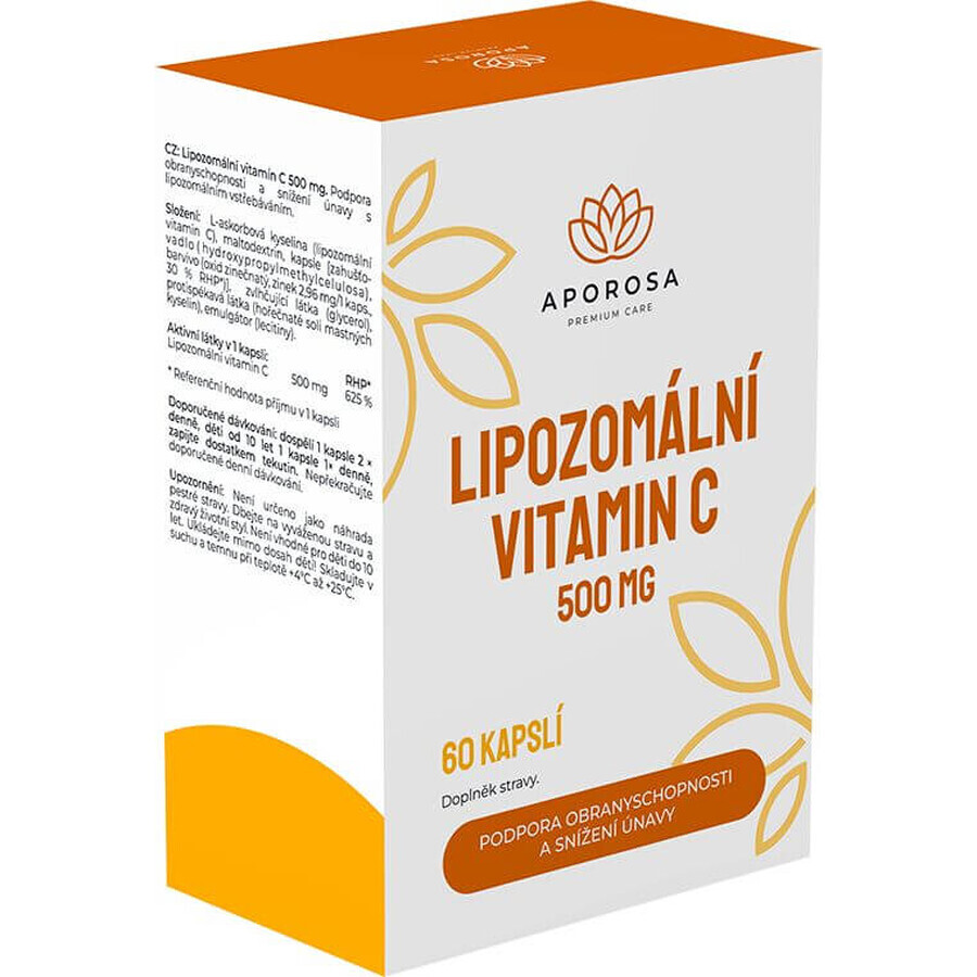 Aporosa liposomale vitamine C 500 mg 60 harde capsules