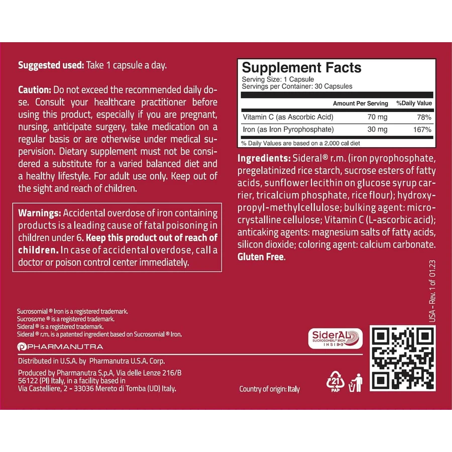 Sideral FORTE Int. 30 capsules, Zentiva