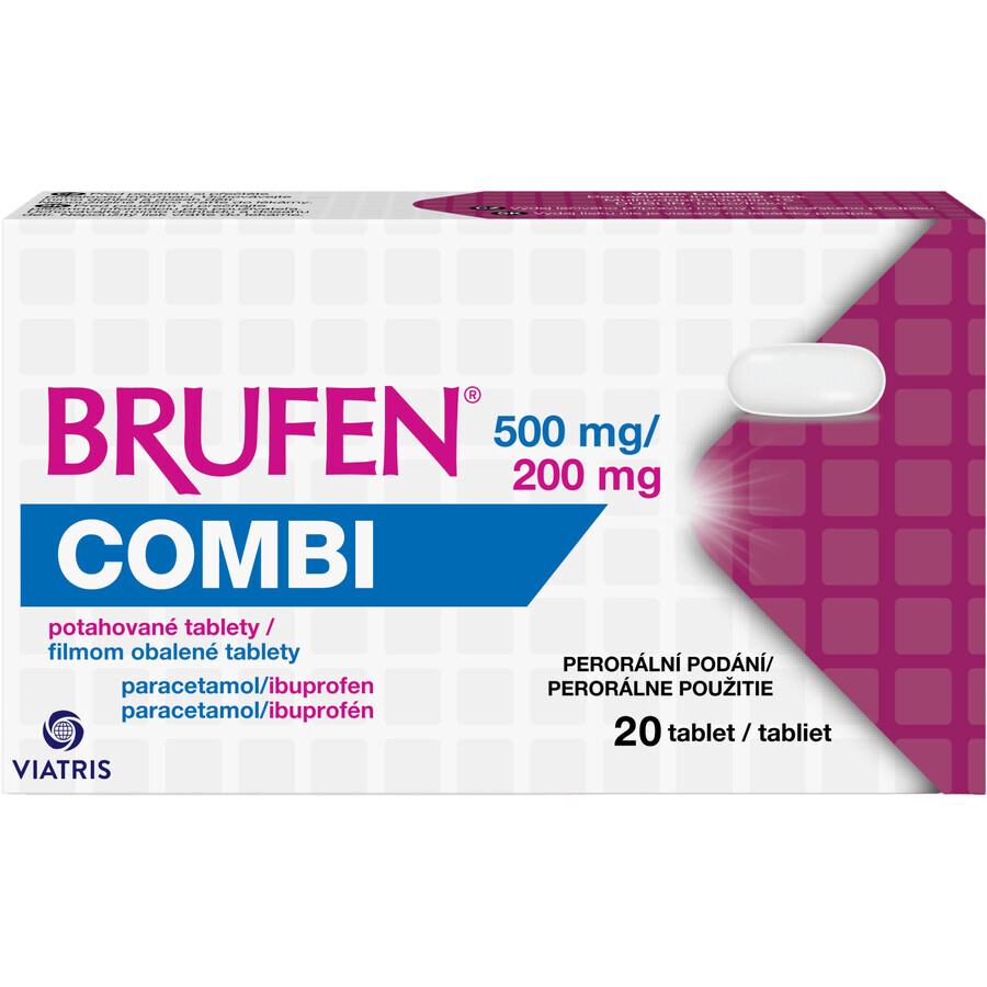 Brufen BRUFEN BRUFEN COMBI TBL TBL FLM 20X500/200 MG 20 compresse