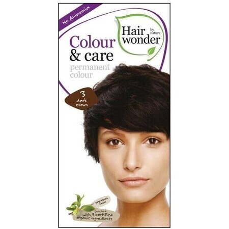 Haarwonder Langhoudende natuurlijke kleur Donkerbruin 3