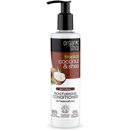 Natura Siberica Organic Shop - Acondicionador Hidratante Coco y Caramelo 280 ml