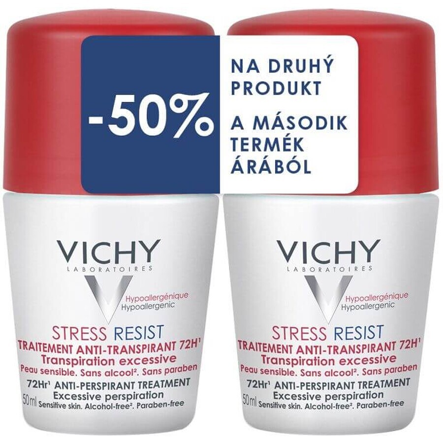 Vichy Anti-traspirante Stress Resist 72h Anti-traspirante Roll-on 2 x 50 ml