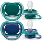 Philips Avent Ultra air neutral Schnuller 6-18m Junge blau 2 Stück