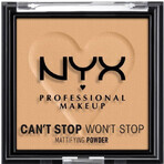 Polvos compactos matificantes NYX Professional Makeup Can't Stop Won't Stop - 05 Dorado 6 g